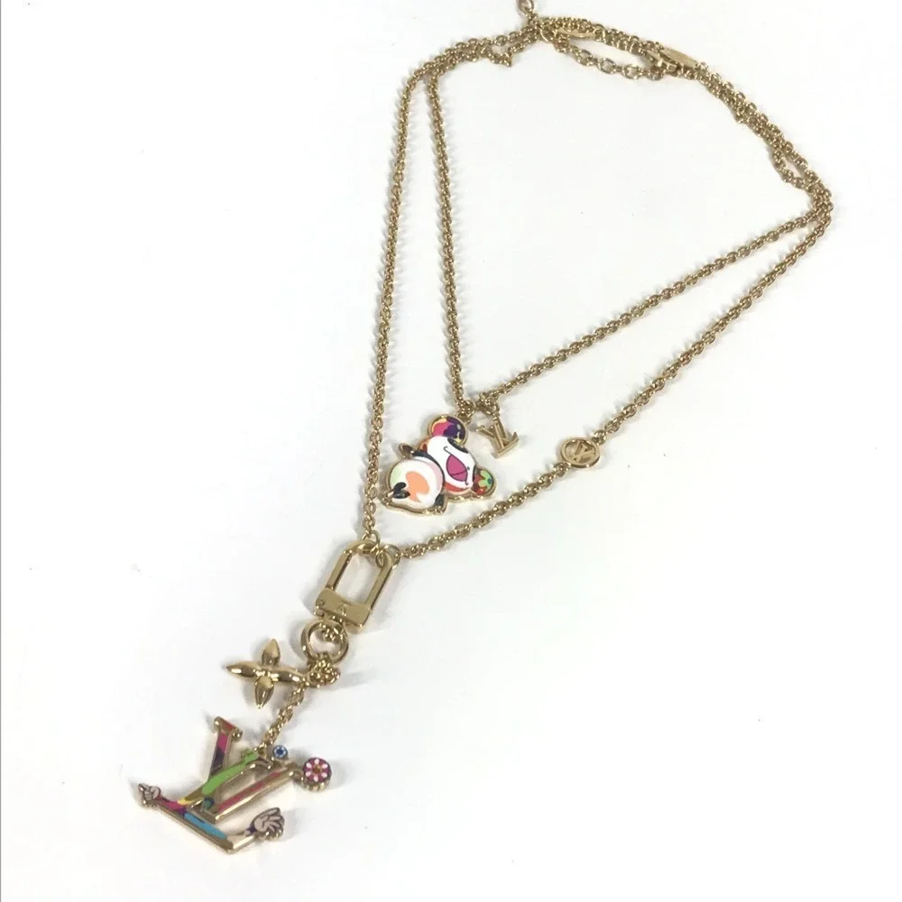 LOUIS VUITTON Black Necklace